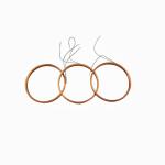 Shaped Hollow Copper Inductor Coil Insulated Copper Winding Wire