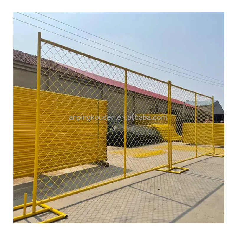 Galvanized and PVC Coated Standard Temporary Fence Panels for Roadway Safety Measures