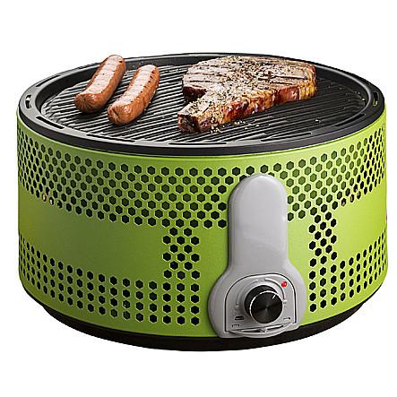 Portable Smokeless Charcoal BBQ Grill,Bicosyn Compact Barbecue Grill - Battery