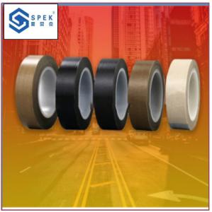 Quality PTFE Coated Fiberglass Tape Heat Resistant Silicone Adhesive Tape 0.08mm Thickness wholesale