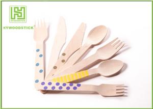 Quality Customized Logo Eco Friendly Cutlery Birch Wood Disposable Serving Spoons For Cafe wholesale