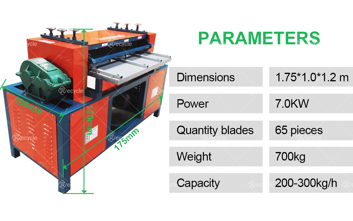 Customized Best Copper Aluminum Radiator Separating Machine for Waste Air Conditioner