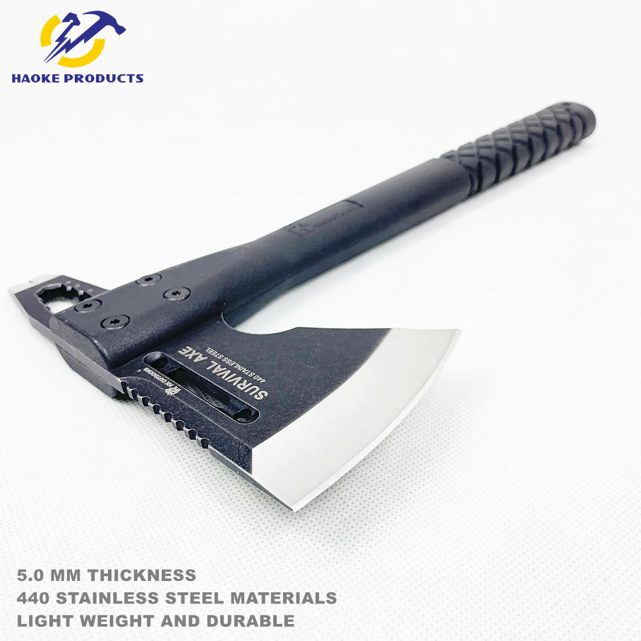 Light Weight Multi-Function Survival Axe Stainless Steel Rescue Axe with Sharp Blade