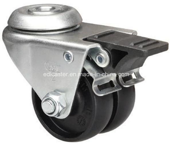 Nylon Wheel Material 80kg Bolt Hole Brake PA Machine Caster 3182-13 for