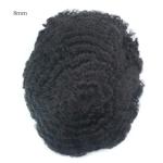 Full Lace Hair Units for Black Men Afro Curly African American Toupee Hairpiece
