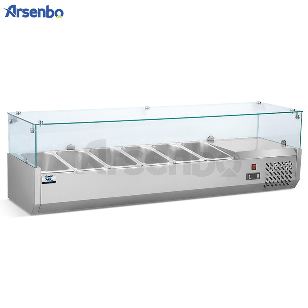 60Hz Salad Bar Pizza Prep Refrigerator Multipurpose No Fluorine