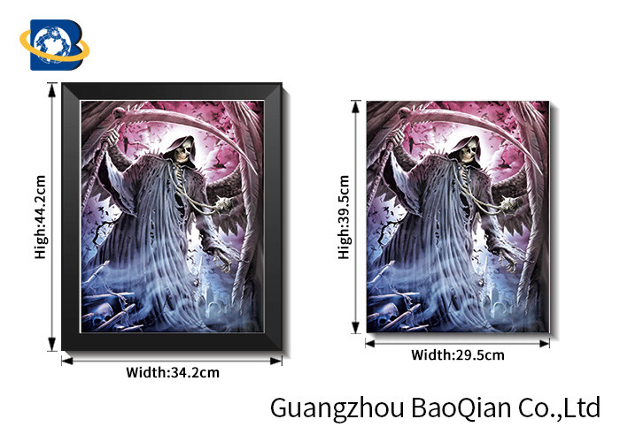 Creative Designer Skull 3D Picture For Wall Decor , Flipped Changing Lenticular Poster