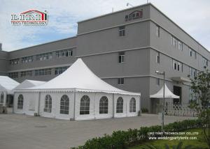 Quality 10x10m White Color Pagoda Garden Canopy Tent With Church Window , Garden Pagoda Tent wholesale
