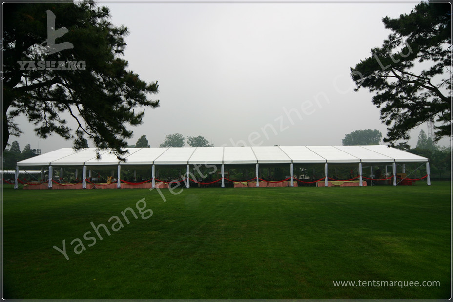 Rustless Alumunim Alloy Profile Array High Peak Tents Shelter in White