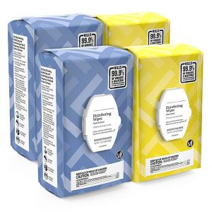 Quality OEM Lemon Fresh Air Scent Disinfectant Wet Wipes Deodorizes Sterilization Wet Wipes wholesale