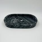Nature Ash Wood Grain Marble Bathroom Parts Accessories Round Shape Soap