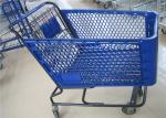 Custom Printed Logo Plastic Folding Shopping Trolley For Cargo Transport