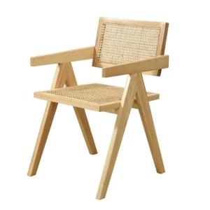 Quality Customizable Rattan And Wood Armchair OEM Wooden Dining Room Chairs wholesale