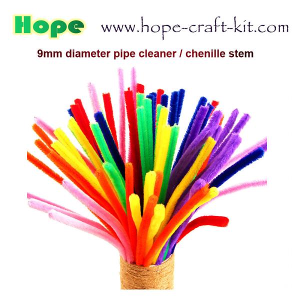Pipe Cleaners, Chenille Stems for kids DIY material STEM craft kit 6mm X 30cm 12