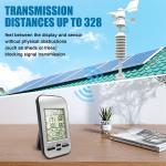 WS0232 Professional Weather Station Outdoor Direction Speed Temperature Humidity