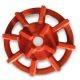 Quality 105MM Red Color Granite Diamond Cup Wheel , Diamond Grinding Disc For Concrete wholesale