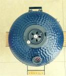 Glazed Finish Blue SGS 15 Inch Kamado Ceramic Grill
