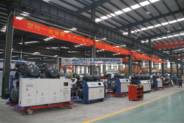 Compressor Rack For Hight Temperature Cold Storage With Piston Compressors, R404a
