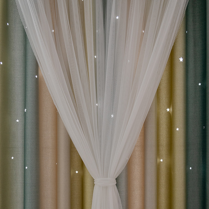 Home Decor Polyester Curtain Fabric Printed Linen Blackout Window