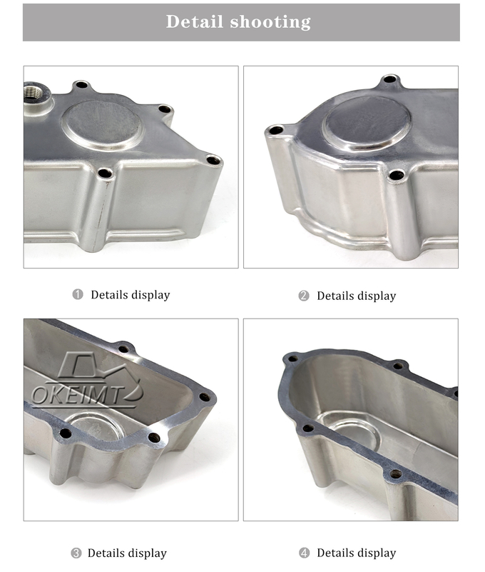 D2366 Engine Oil Cooler Cover Aluminum Die Casting Excavator Spare Parts