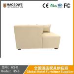Italian Minimalism Laurence Leather Sofa Portfolio Villa Living Room Luxury