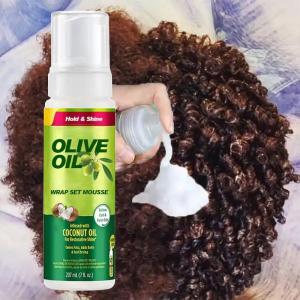 Quality Olive Oil Mousse Unisex Hair Mousse Olive Homecurly Wigparty Styling Curly Hair Strong Hold Extension Locks Hair Extensions For Braids wholesale