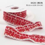 CHRISTMAS LATTICE RIBBON GIFT BOX PACKING RIBBON HANDMADE DIY BOW RIBBON