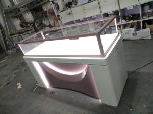 Quality Multi functional Jewelry Store Showcase with Attractive Pink Color wholesale