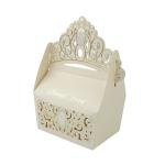 230g Whitecard Elegant Crown Childrens Wedding Favour Boxes
