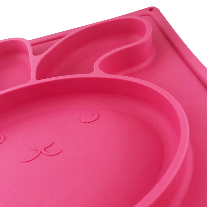 High Quality Food Grade Silicone Children Plate Baby Care Baby FeedingTool Silicone Rabit Mat