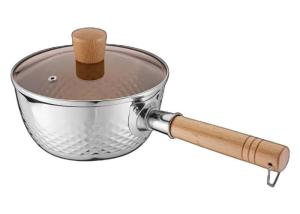 Quality 304 Small Stainless Steel Saucepan Heat Dissipation Flat Base wholesale