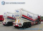 Professional 12 Wheels Dry Bulk Tanker Trailer Tri - Axle V Shape