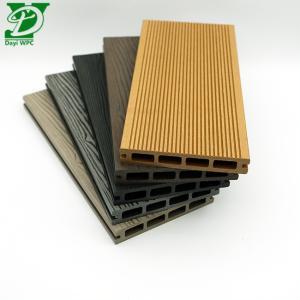 Quality 3D Embossed WPC Hollow Decking Outdoor Flooring wholesale
