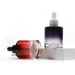 Fat Round Serum Dropper Bottles 40ml Liquid Foundation Bottle Color Painted