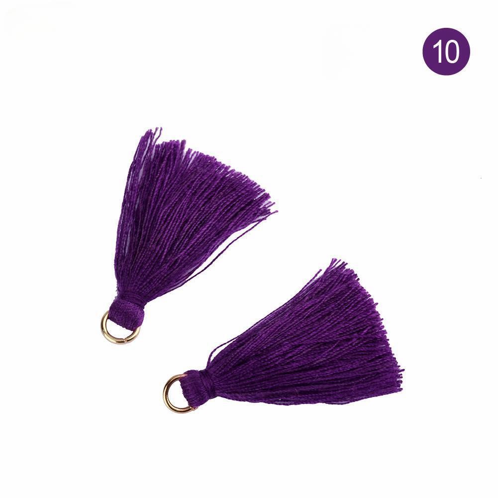 Colorful Cotton Tassel 3cm Garment Decoration Cotton Thread Tassels
