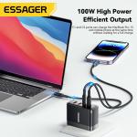 ESSAGER ES-CD37 Series GaN Chargers 100W USB A USB C PD Charger