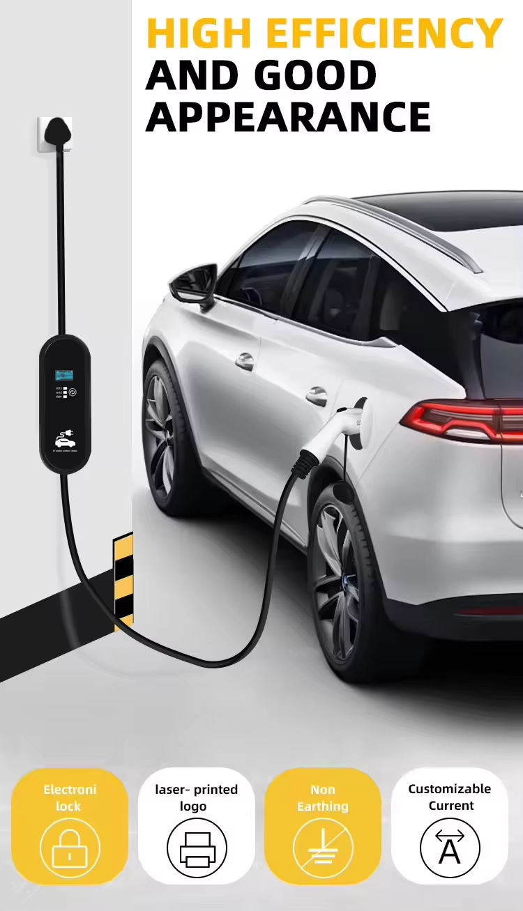 16Amp Rated Current Portable EV Charger for Gbt Electric Vehicles 3.5kw Cable Station Latest Technology