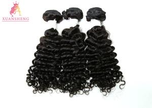 Quality Double Drawn Deep Wave Peruvian Human Hair 150% Density No Smell wholesale