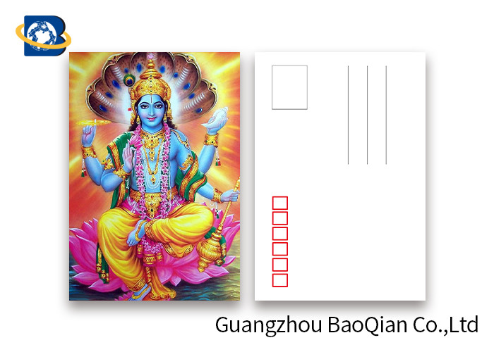Souvenir Gift 3D Lenticular Card With Customized Logo / Lenticular Photo Printing Postcard