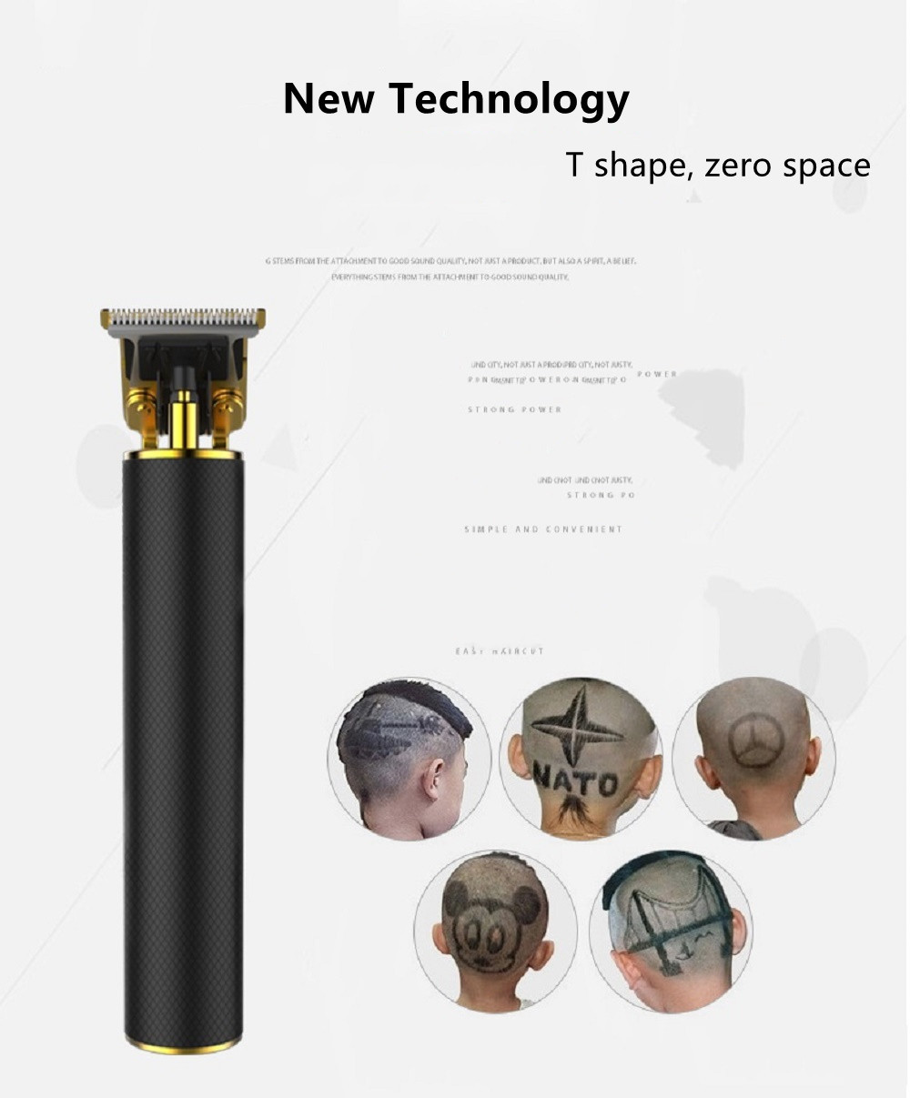 Replaceable Four Guides Cordless Hair Trimmer Hair Clipper Trimmer