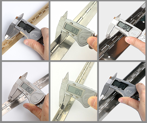 101.6mm Hole Spacing Flush Door Hinge Customized For Folding Furniture