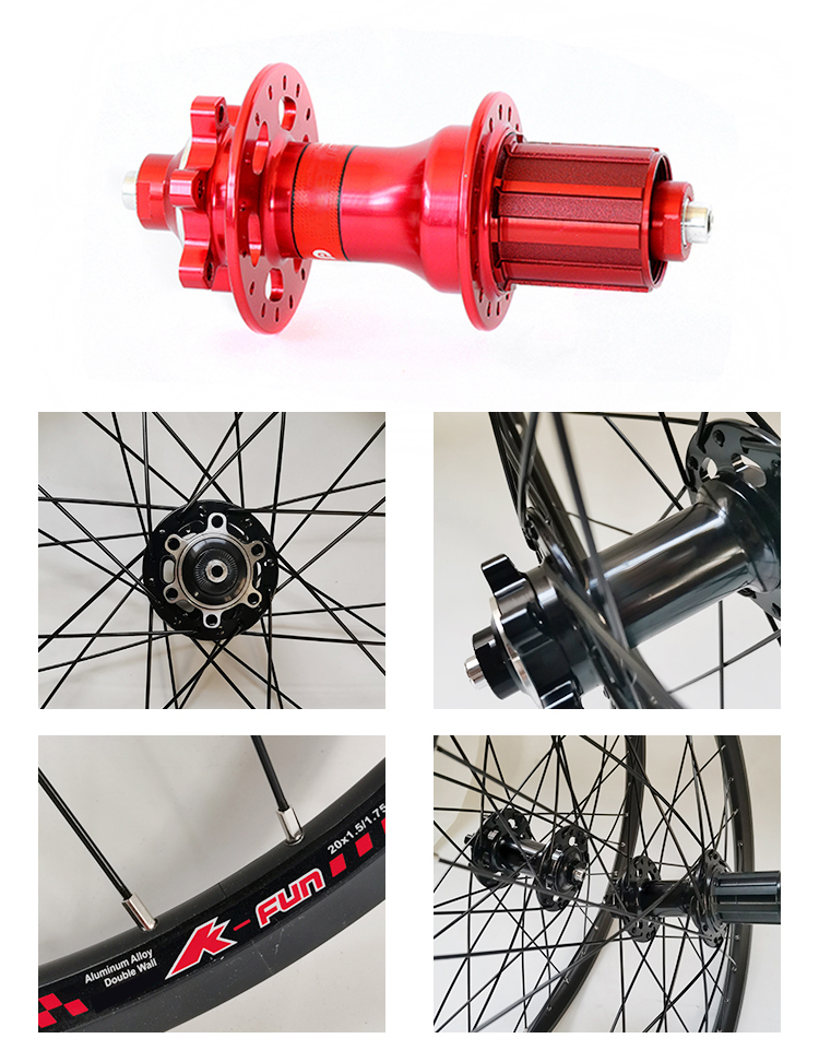 Road Bicycles 16 Inch 18 Inch 20 Inch Bicycle Wheels V Brake Wheels Ultralight 1.2kg