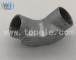 Durable BS4568 Metal Conduit Connectors Malleable Iron Channel Inspection Elbow