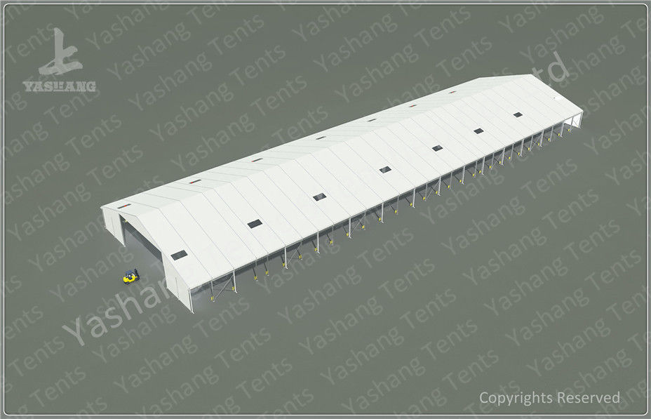 Industrial Canopy Shelter Temporary Workshop Tent With Corrugated Sheet Wall