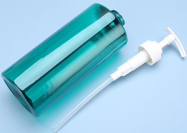Cheap Blue BPA Latex Free PET Lotion Bottles With Pump 81*185mm for sale
