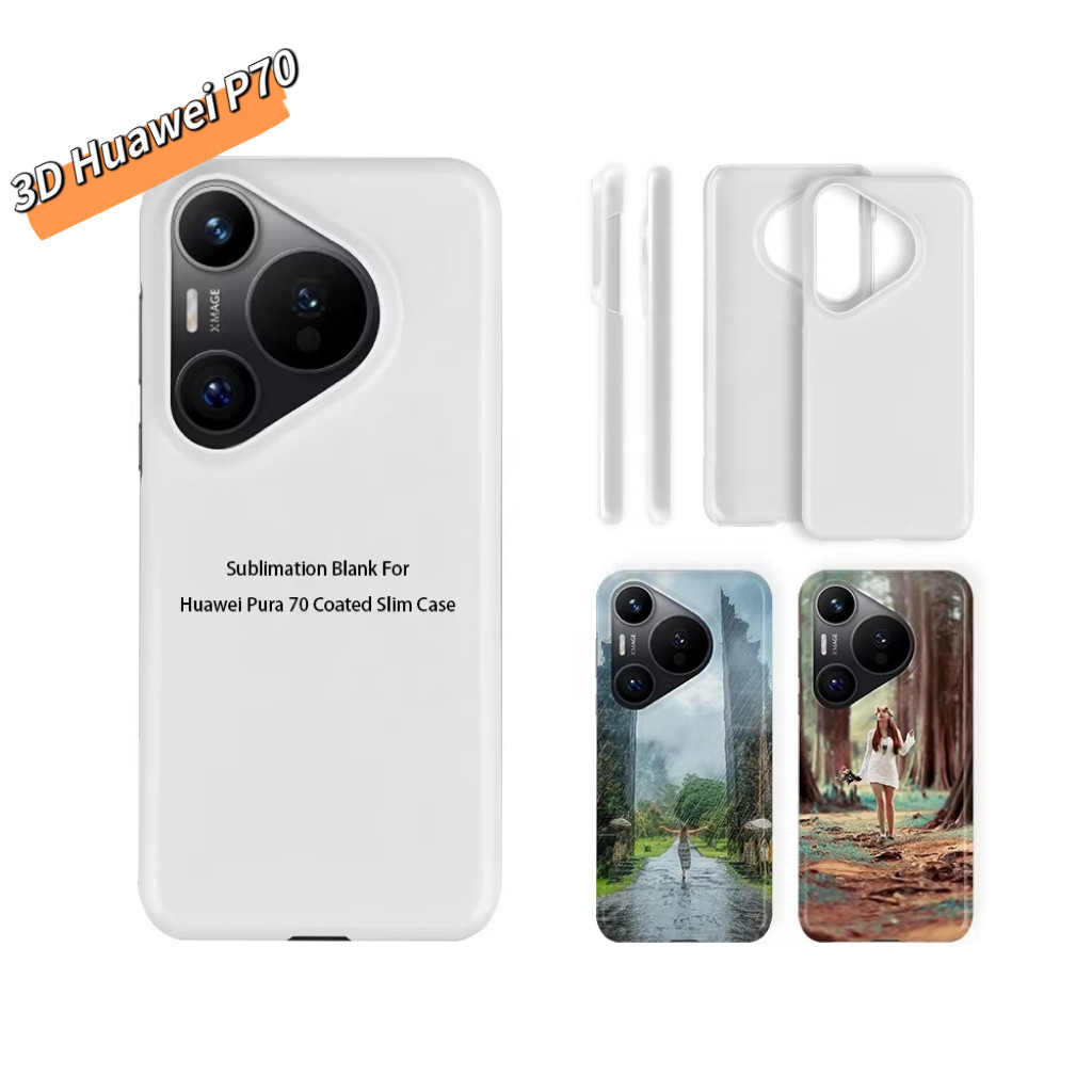 3D Sublimation Film Phone Case for Huawei P70 Glossy and Matte Style Anti-fingerprint