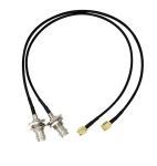 Solderless Coaxial BNC Connector , Male Screw BNC Connector For CCTV Camera