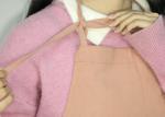 Soft Cotton Linen Kitchen Cooking Apron With Adjustable Hang Neck Strap
