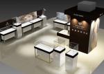 Modern Boutique Clothing Display Showcase With High Temperature Baking Varnish