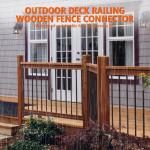 Steel Deck Railing Brackets Connectors 1.2mm Thickness Concealed For 2X4 Wood